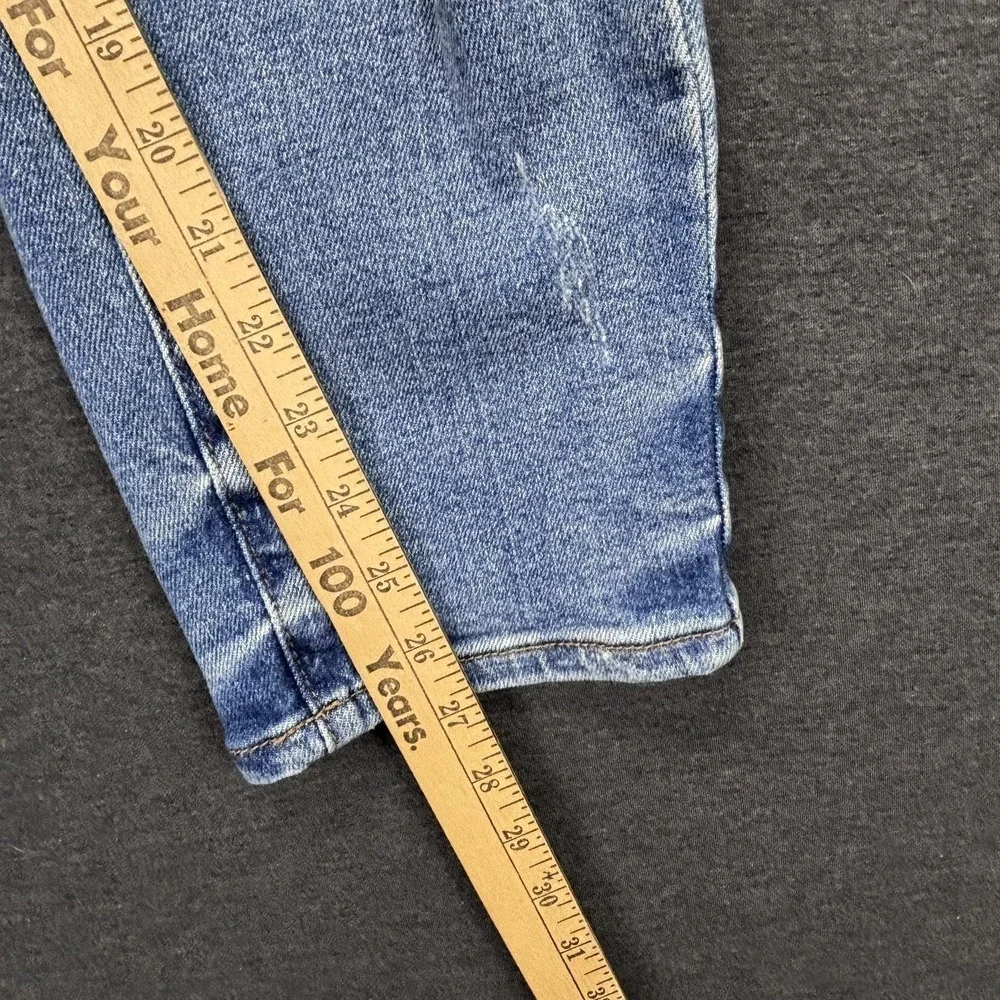 Judy‎ Blue Jeans Womens 5/27 28x27 Blue Distressed Boyfriend High Rise Stretch